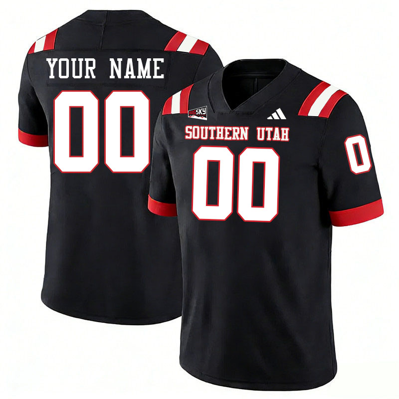 Custom Southern Utah Thunderbirds Name And Number College Football Jerseys Stitched-Black